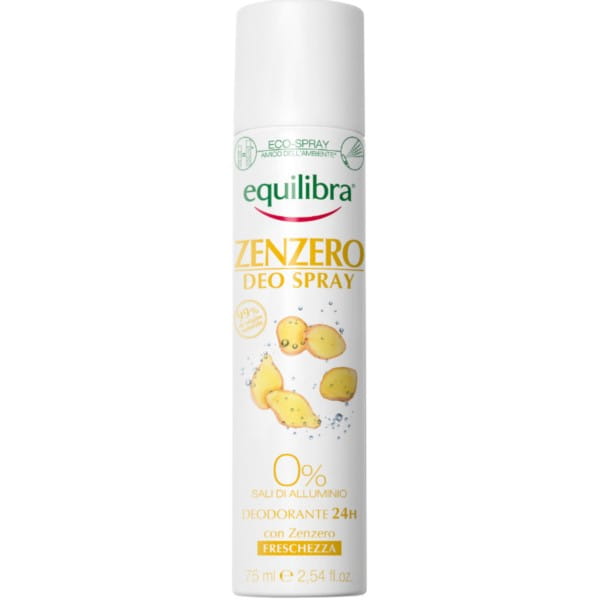 Ingwer-Deo-Spray 75 ml EQUILIBRA - Biolaboratorium