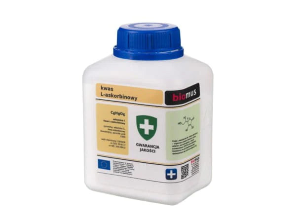 L-Ascorbinsäure. Vitamin C. Rein Min. 99,5% 100g BIOMUS - Biolaboratorium