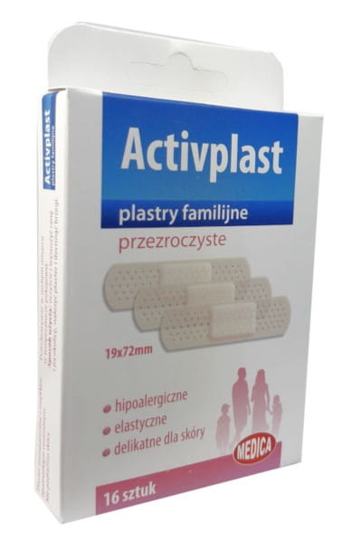 Transparente Familienpflaster 16 Stk. - ACTIVPLAST - Biolaboratorium