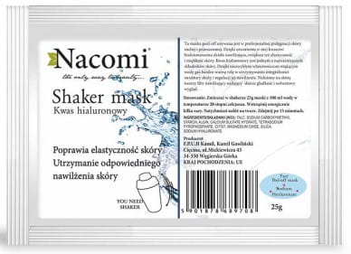 Algenmaske mit Hyaluronsäure 25g NACOMI - Biolaboratorium