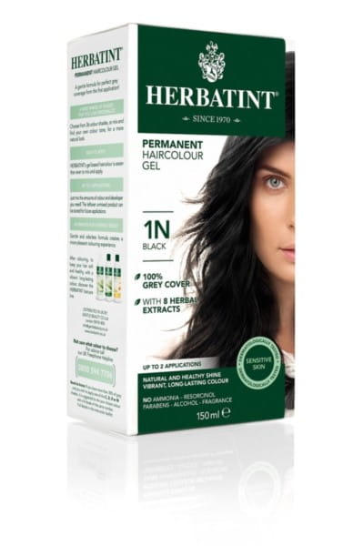 Gelfarbe 1n schwarz 150 ml HERBATINT - Biolaboratorium