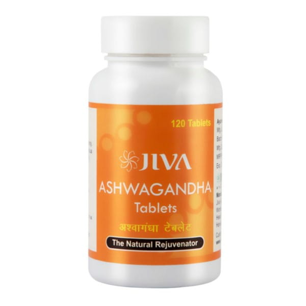 Ashwagandha 120 tab. Erinnerungen von JIVA AYURVED - Biolaboratorium