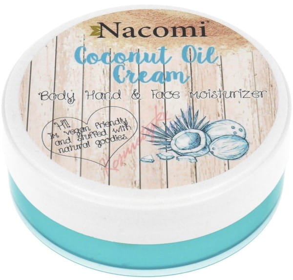 Kokoscreme 100 ml spendet Feuchtigkeit und pflegt die Haut NACOMI - Biolaboratorium