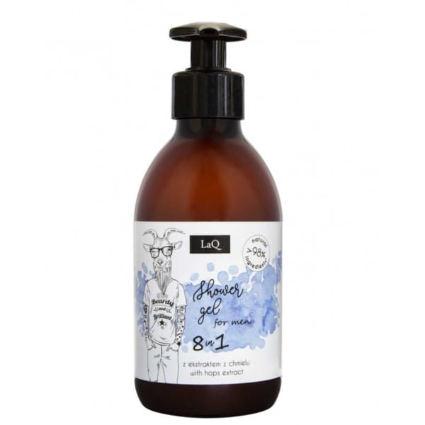 8 in 1 Duschgel für Männer 300ml LAQ - Biolaboratorium