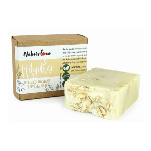 90 g Haferseife mit Reis PH 8 NATUROLOVE - Biolaboratorium