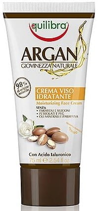 Argan feuchtigkeitsspendende Gesichtscreme 75ml EQUILIBRA - Biolaboratorium