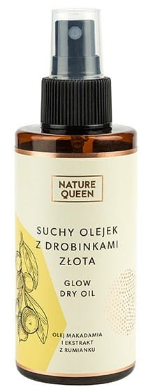 Trockenöl mit Goldpartikeln 150ml NATURE QUEEN - Biolaboratorium