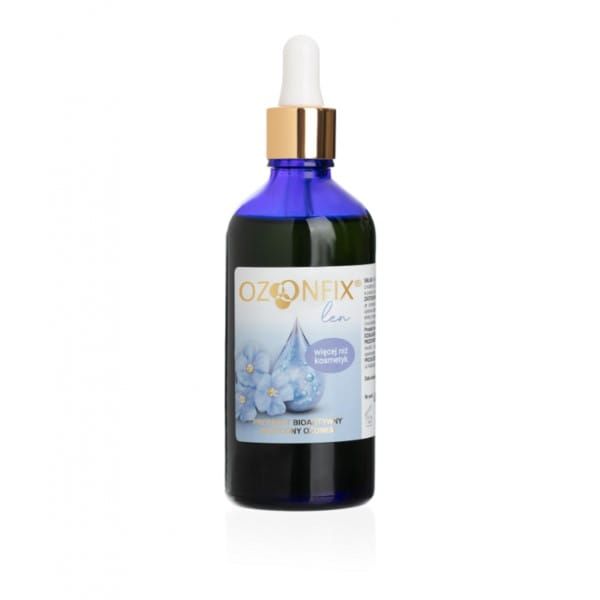 Flachs 100 ml ozonisiertes Leinöl mit einer OZONFIX-Pipette - Biolaboratorium