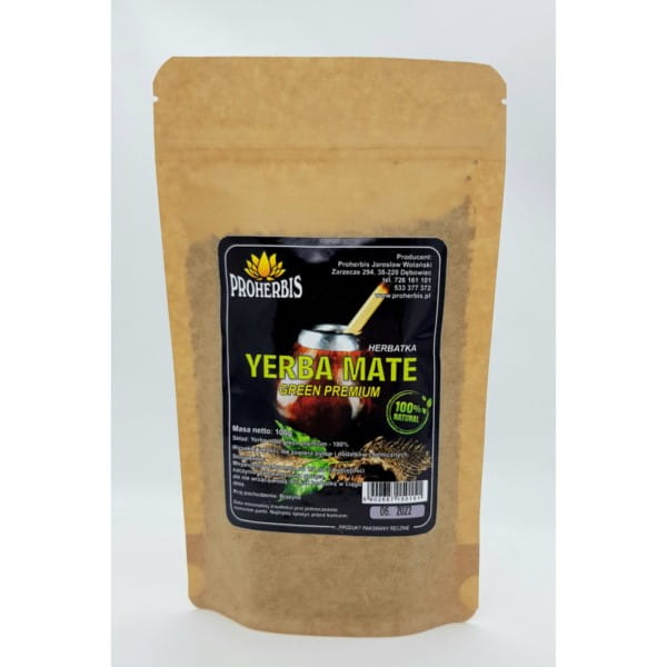 Yerba Mate grüner Premium-Tee 100 g PROHERBIS - Biolaboratorium