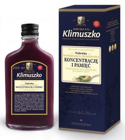 Tinktur zur Unterstützung des Gedächtnisses 200 ml KLIMUSZKO - Biolaboratorium