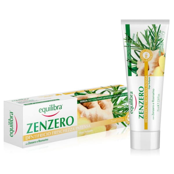 Ingwer Zahnpasta 75ml EQUILIBRA - Biolaboratorium