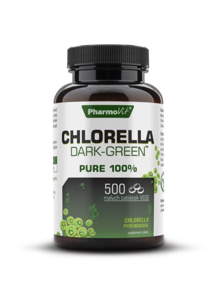 Vitamin Chlorella dunkel - grün 500 Tabletten - PHARMOVIT - Biolaboratorium
