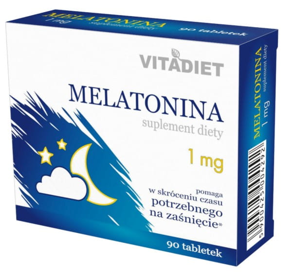 Melatonin 1mg 90 tab VITADIET erholsamen Schlaf - Biolaboratorium