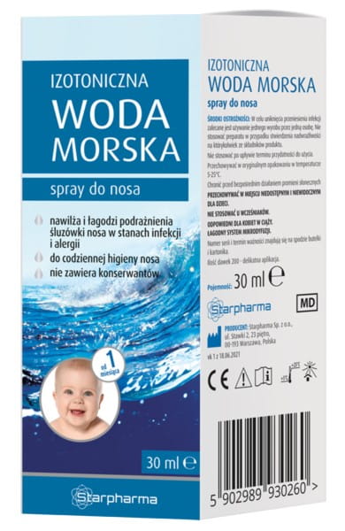 Isotonisches Meerwasser 30 ml STARPHARMA Spray - Biolaboratorium