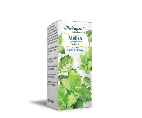 Zitronenmelisse mit Hopfen 30 tab HERBAPOL - Biolaboratorium