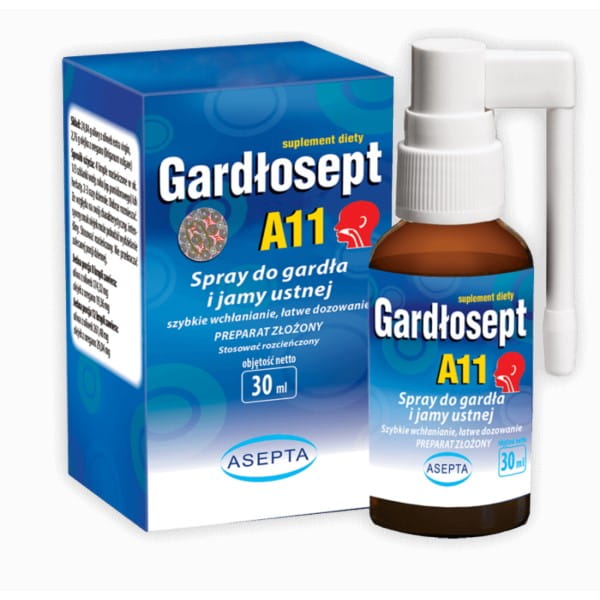 Gardłosept a11 Halsspray 30 ml ASEPTA - Biolaboratorium