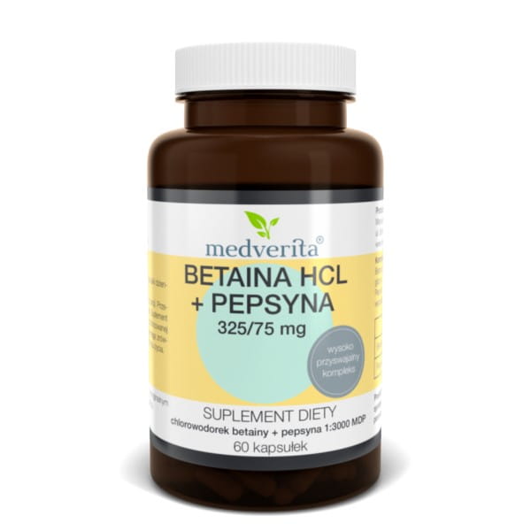 Betain HCL + Pepsin 325/75 mg MEDVERITA - Biolaboratorium