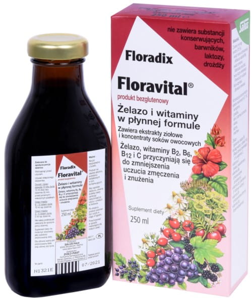 Kräuter - glutenfreier Eisennabe 250 ml FLORADIX - Biolaboratorium