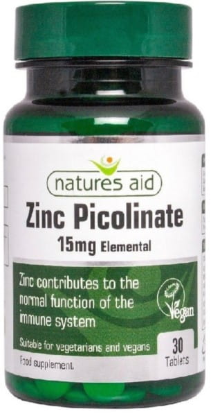 Zinkpicolinat 15 MG 30 tab. NATURHILFE - Biolaboratorium