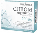 Organisches Chrom 200 mcg 60 Tabletten VITADIET - Biolaboratorium