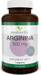 Arginin 500 MG 100 Kapseln MEDVERITA - Biolaboratorium
