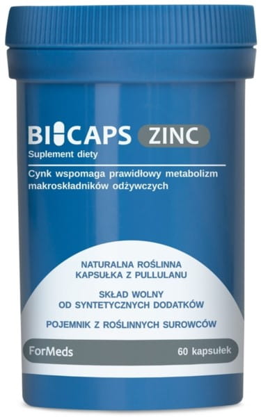 Bicaps Zink 25 MG 60 Kapseln Widerstand FORMEDS - Biolaboratorium
