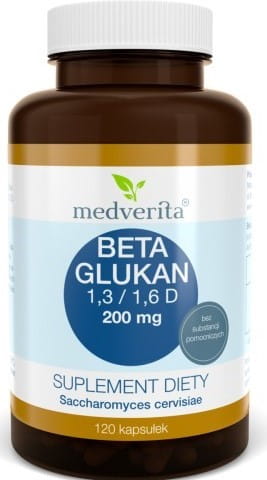 Beta-Glucan 200 MG 120 Kapseln MEDVERITA - Biolaboratorium