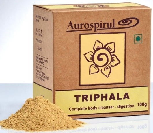 Triphala 100 g Pulver entgiftet AUROSPIRUL - Biolaboratorium