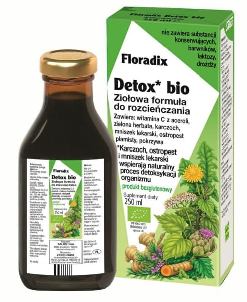 Herb - Detox Hub BIO 250 ml FLORADIX - Biolaboratorium