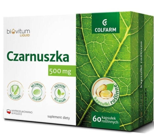 Biovitum Schwarzkümmel 500 MG 60 Kapseln COLFARM - Biolaboratorium