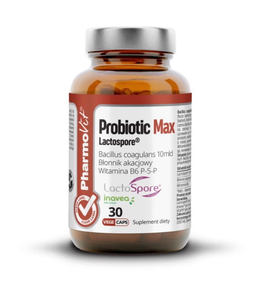 Probiotische max Lactospore 30 Kapseln - PHARMOVIT - Biolaboratorium