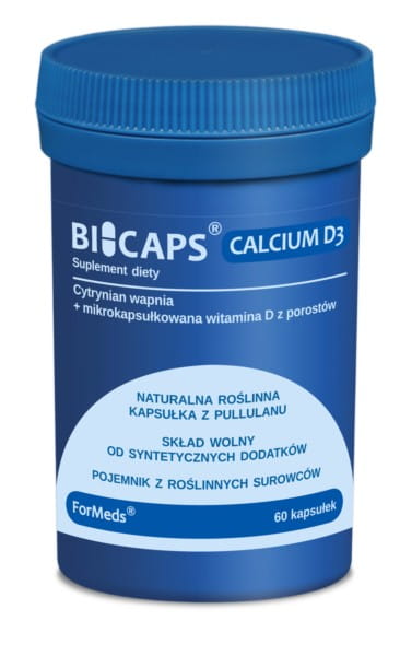 Bicaps Calcium D3 60 Kapsel Mineralien FORMEDS - Biolaboratorium