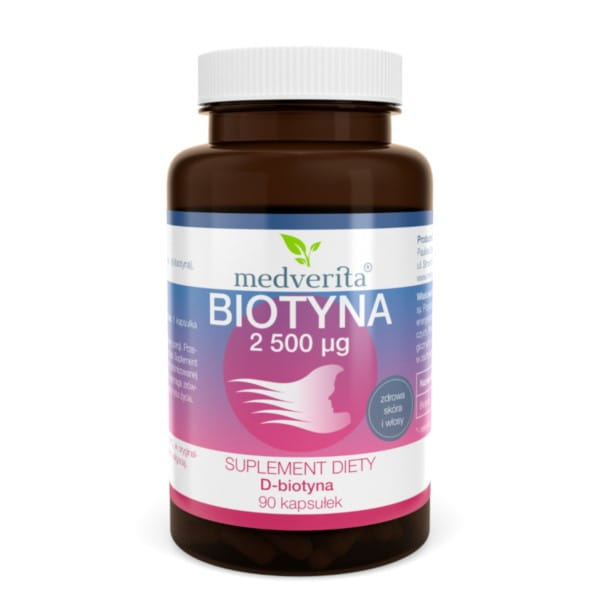 Biotin 2500 µg 90 Kapseln Haare Haut b7 MEDVERITA - Biolaboratorium