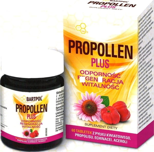 Propollen plus 60 Tab Resistenz, Regeneration BARTPOL - Biolaboratorium
