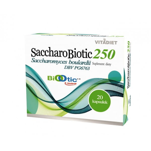 Saccharobiotic 250 20 Kps. Nahrungsergänzungsmittel VITADIET - Biolaboratorium