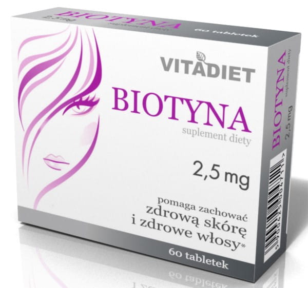 Biotin 25 MG 60 tab VITADIET schönes Haar - Biolaboratorium
