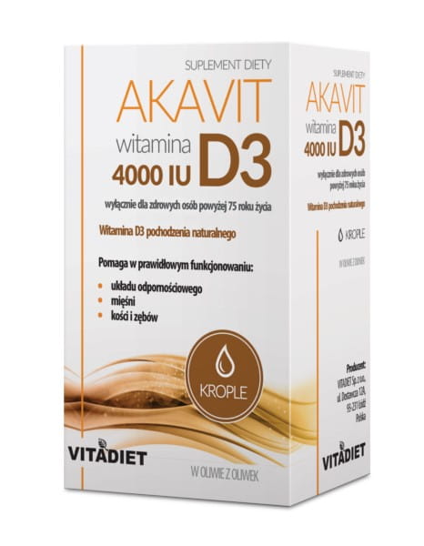 Akavit Vitamin D3 4000 IE 30 ml VITADIET - Biolaboratorium