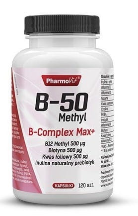 B - 50 Methyl B - KOMPLEX max + 120 PHARMOVIT Kapseln - Biolaboratorium