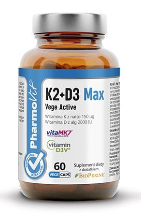 Vitamin K2 D3 pflanzlicher Wirkstoff 60 Kapseln PHARMOVIT - Biolaboratorium