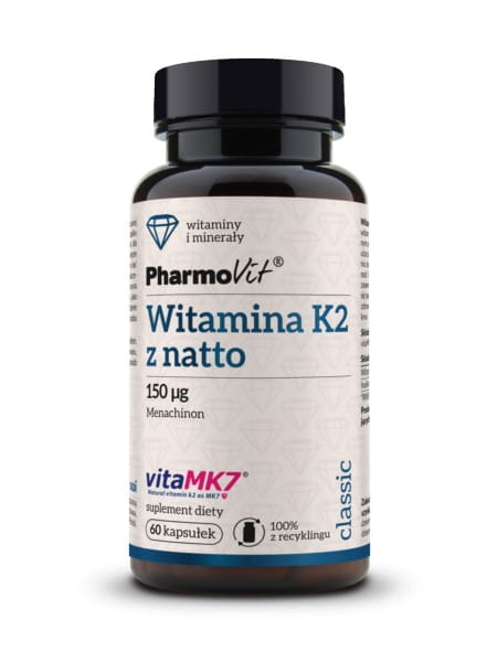 Vitamin K2 mit Natto 60 Kapseln PHARMOVIT - Biolaboratorium
