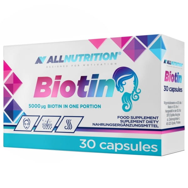 Biotyn Biotin 5 MG 30 Kapseln Haare Haut ALLNUTRITION - Biolaboratorium