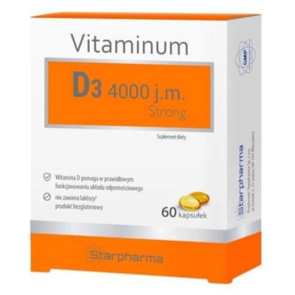 Vitaminum D3 4000 IE stark 60 k STARPHARMA - Biolaboratorium