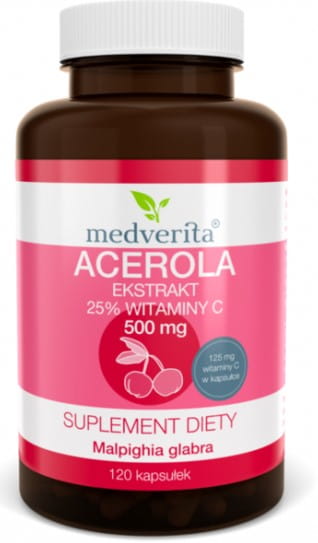 Acerola-Extrakt 25 % 500 MG 120 Kapseln MEDVERITA - Biolaboratorium