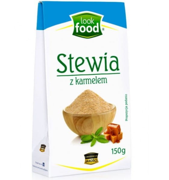 Schauen Sie Lebensmittel Stevia mit Karamell 150 g - Biolaboratorium
