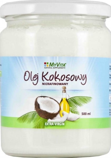 Unraffiniertes Kokosöl 500 ml MYVITA - Biolaboratorium