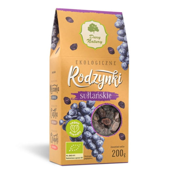 Bio Sultan Rosinen 200 g GESCHENKE DER NATUR - Biolaboratorium