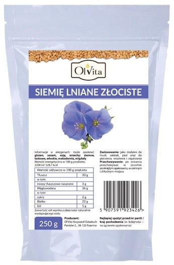 Goldener Leinsamen 250g OLVITA - Biolaboratorium