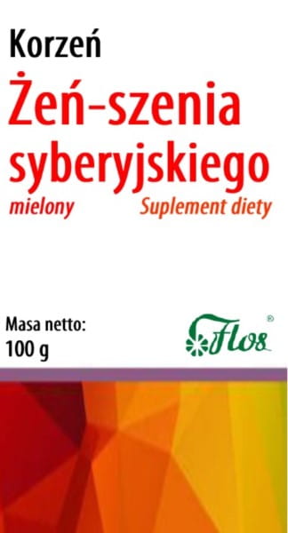 Sibirischer Ginseng, gemahlene Wurzel 100g FLOS - Biolaboratorium