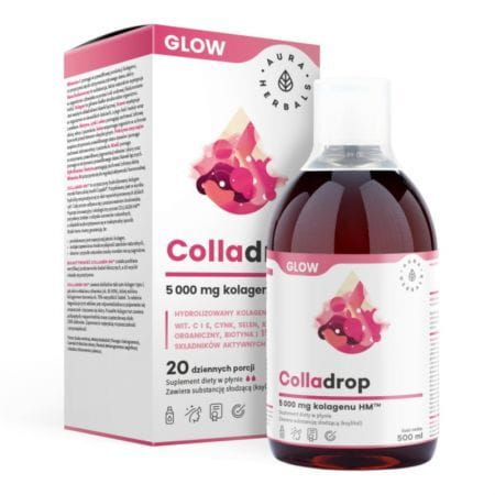 Colladrop Glow Meereskollagen 5000mg 500ml AURA HERBALS - Biolaboratorium