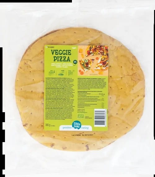 Pizzaboden mit Möhren und Kürbis BIO (2 x 150 g) 300 g - TERRASANA - Biolaboratorium